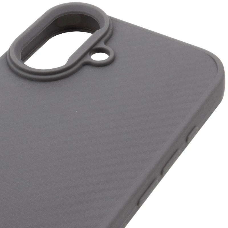 TPU чохол Carbon Protective with Magsafe для Apple iPhone 16 – Grey. Фото 5 з 6