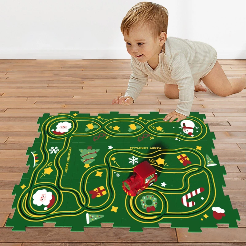 Розвиваюча іграшка-пазл SHT XDL588-19 Merry Christmas (13pcs) – Green. Фото 3 з 7