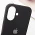 Чохол Silicone Case з закритим низом на Apple iPhone 16 Plus – Чорний / Black. Фото 5 з 7