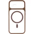 Чохол TPU GETMAN Moon Clear with MagSafe для Apple iPhone 13 (6.1") – Brown. Фото 3 з 6