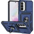 Протиударний чохол Serge Ring з кільцем на Samsung Galaxy A57 5G – Темно-синій. Фото 1 з 4