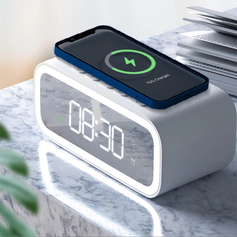 БЗП WIWU Wi-W015 2 in 1 Time Wireless Charger – White. Фото 7 з 8