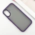 TPU+PC с металлическими кнопками для Apple iPhone 16 – Темно-фиолетовый / Dark Purple. Фото 3 из 6