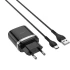 МЗП Hoco C12Q Smart QC3.0 (1USB/3A) + Type-C – Чорний. Фото 3 з 6