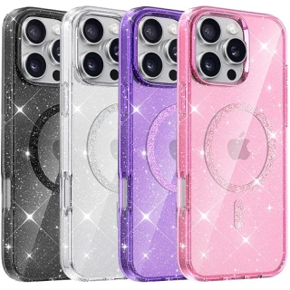 Чехол с блестками и MagFit для Apple iPhone 17 Pro Max (6.9") фото 1 Чехол с блестками и MagFit для Apple iPhone 17 Pro Max (6.9") фото 1 из 1