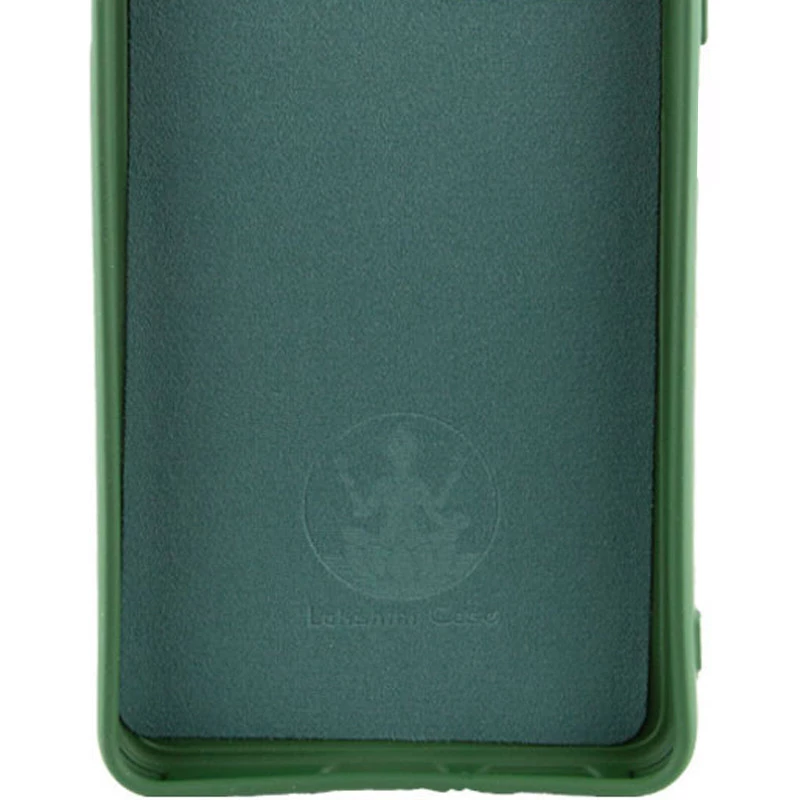 Чохол Silicone Case Lakshmi Plus з закритою камерою на Realme C65 4G – Зелений / Dark green. Фото 3 з 3