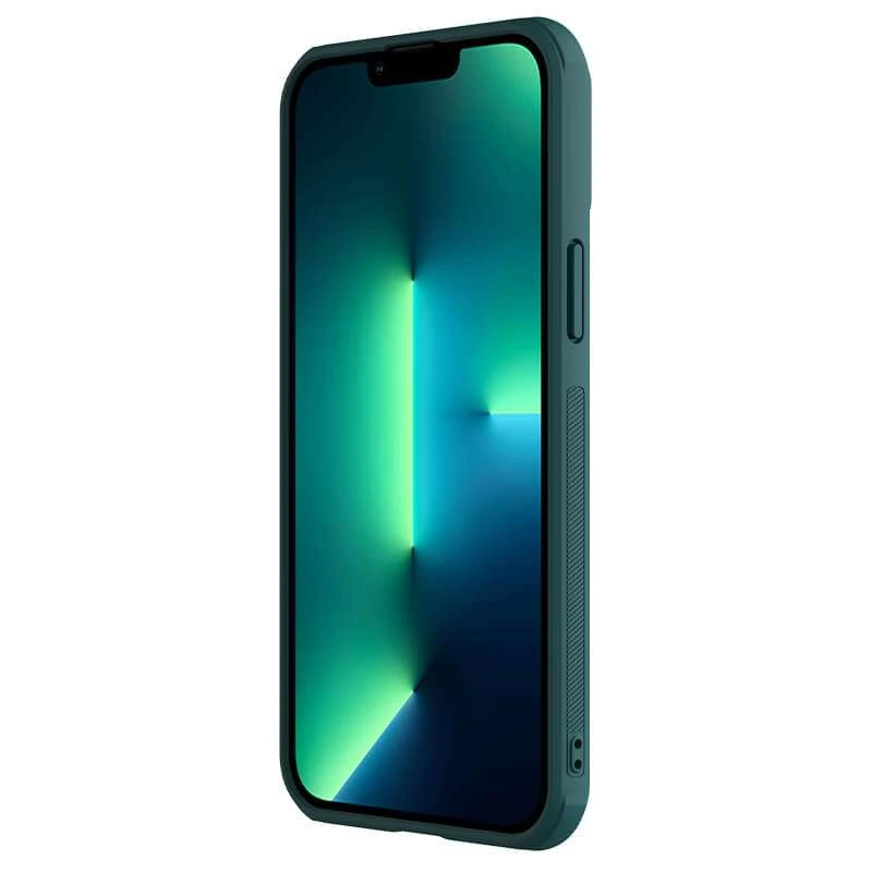 Шкіряна накладка Nillkin зі шторкою для камери на Apple iPhone 13 Pro (6.1") – Зелений / Green. Фото 5 з 5
