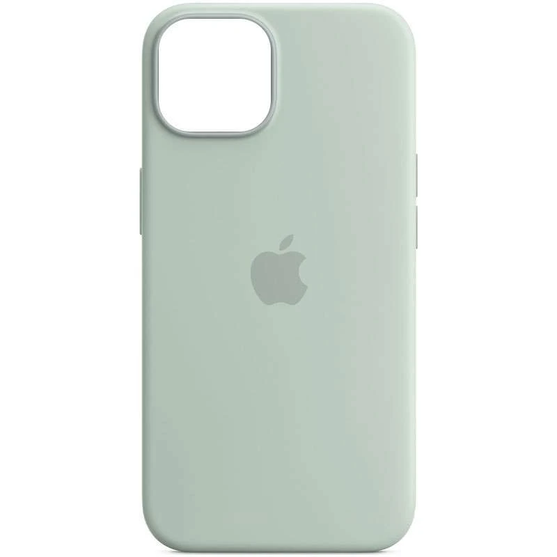 

Чехол Silicone case Premium с Magsafe для Apple iPhone 14 (6.1") (Бирюзовый / Succulent), Бірюзовий / succulent