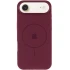 Чохол Silicone Case Full Protective (AA) V2 with MagSafe для Apple iPhone 17 Air (6.5") – Бордовий / Plum. Фото 5 з 11