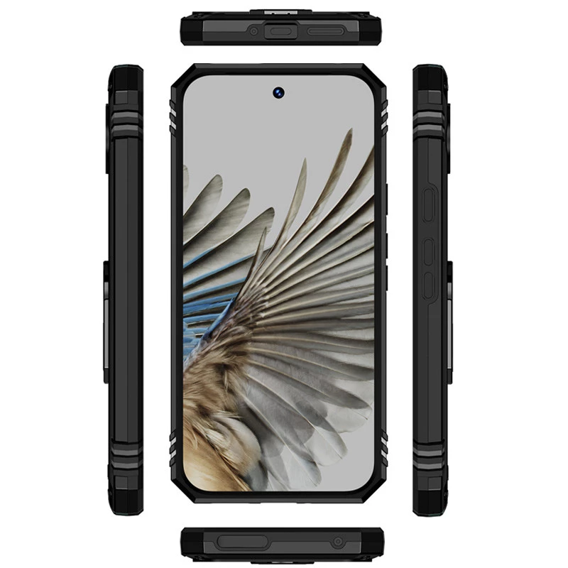 Противоударный чехол Serge Ring с кольцом для Google Pixel 9 Pro – Черный. Фото 2 из 6