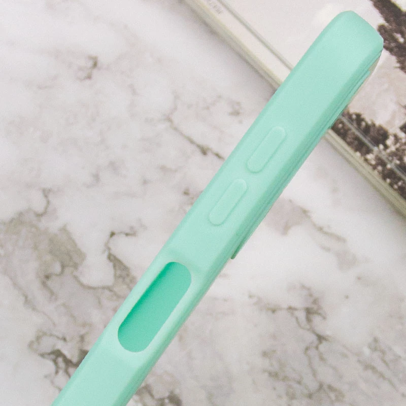 Кольоровий силіконовий чохол із захистом камери на Samsung Galaxy A24 4G – Зелений / Menthol. Фото 8 з 9