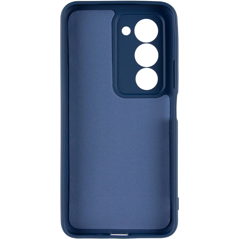 Кольоровий силіконовий чохол GETMAN із закритою камерою для Xiaomi Redmi 15 4G (Global) / 5G – Синій / Midnight Blue. Фото 4 з 6