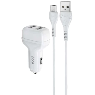 АЗУ Hoco Z36 (2USB/2.4A) + MicroUSB фото 1 из 2