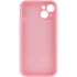 Чохол Silk Full Camera Protective (AA) NO LOGO для Apple iPhone 14 (6.1") – Рожевий / Light pink. Фото 2 з 3