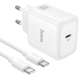 МЗП Hoco N83 Profit PD40W (1USB-C) + кабель Type-C to Type-C фото 1 з 3