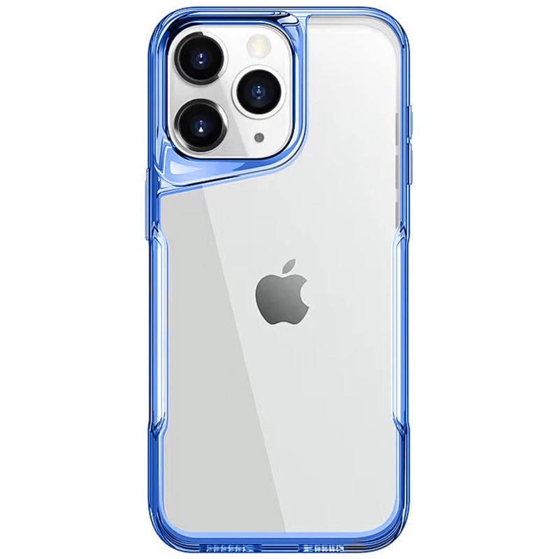 

TPU+PC чехол с цветной окантовкой для Apple iPhone 12 Pro Max (6.7") (Blue)