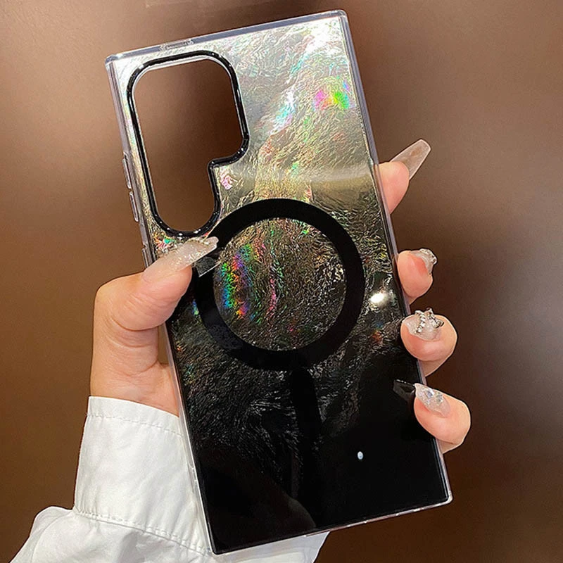 Силиконовый чехол Shiny Mountain (MagFit) для Samsung Galaxy S26 Ultra – Black. Фото 3 из 5