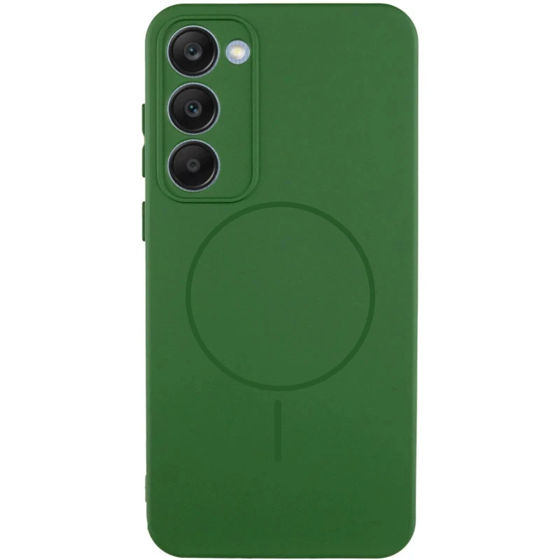 Силіконовий чохол Lakshmi MagFit з захистом камери для Xiaomi Redmi 15 (Global) – Зелений / Dark green. Фото 1 з 2