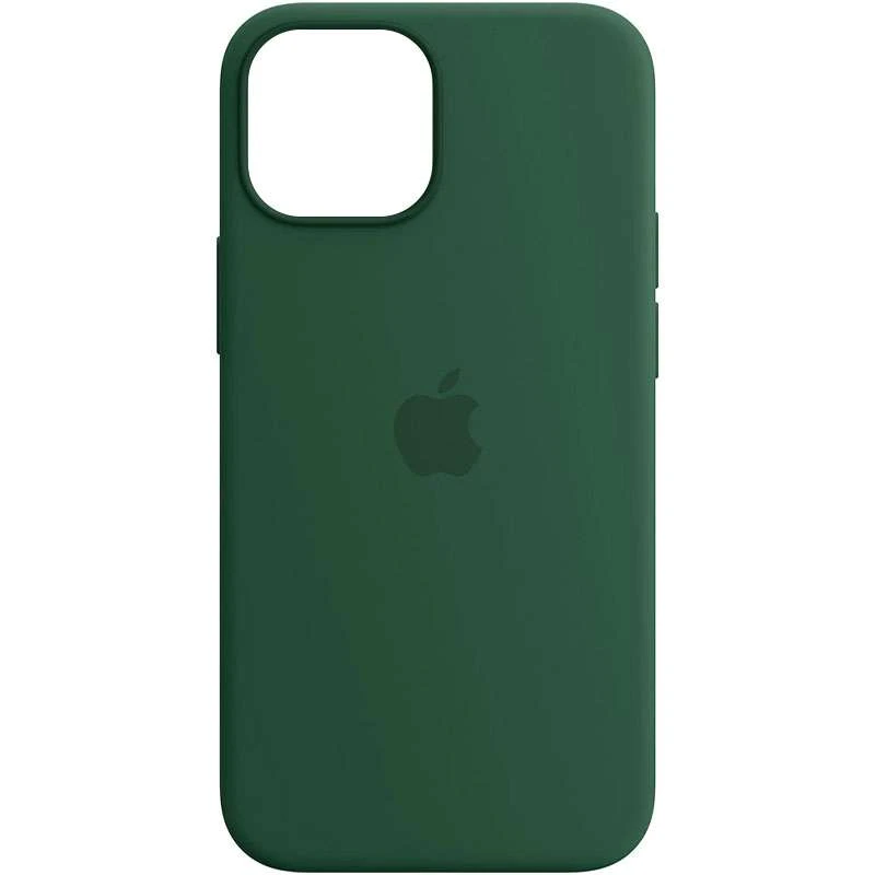 Шкіряний чохол Silicone Case Soft з MagSafe на Apple iPhone 14 (6.1") – Pine green. Фото 1 з 8
