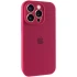 Чехол Silicone Case с защитой камеры для Apple iPhone 14 Pro Max (6.7") – Красный / Rose Red. Фото 2 из 9