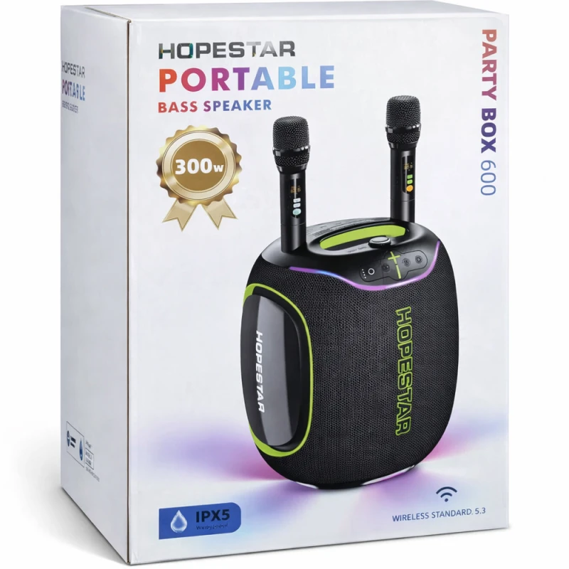 Bluetooth колонка Hopestar PartyBox 600 300W – Black. Фото 4 з 4