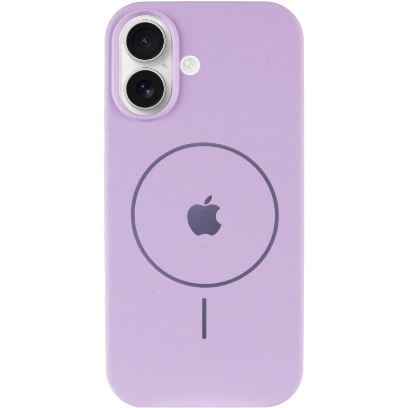 Чохол Silicone Case Full Protective (AA) V2 with MagSafe для Apple iPhone 17 (6.3") – Бузковий / Lilac. Фото 5 з 11