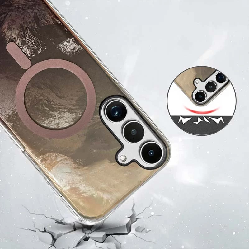 Силіконовий чохол Shiny Mountain (MagFit) для Samsung Galaxy S24+ – Chocolate. Фото 2 з 3