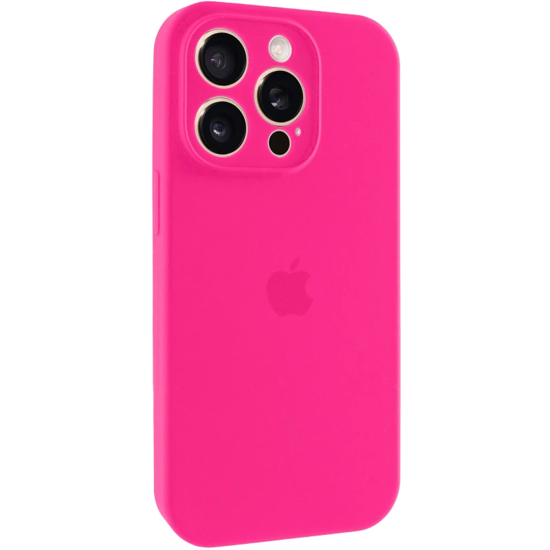 Чехол Silicone Case с защитой камеры для Apple iPhone 13 Pro (6.1") – Розовый / Barbie pink. Фото 2 из 9