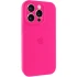 Чохол Silicone Case з захистом камери на Apple iPhone 15 Pro Max (6.7") – Рожевий / Barbie pink. Фото 2 з 9
