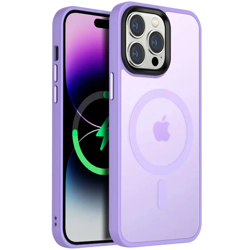 Чохол Ummi Colorful with MagSafe для Apple iPhone 14 Pro Max (6.7") – Бузковий / Light Purple. Фото 1 з 1