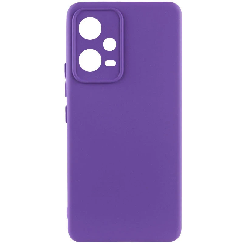 Чехол Silicone Case Lakshmi Premium з закритою камерою на Xiaomi Redmi Note 12 5G – Фиолетовый / Amethyst. Фото 1 из 3