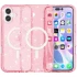 Чехол с блестками и MagSafe на Apple iPhone 16 – Pink+Glitter. Фото 1 из 4
