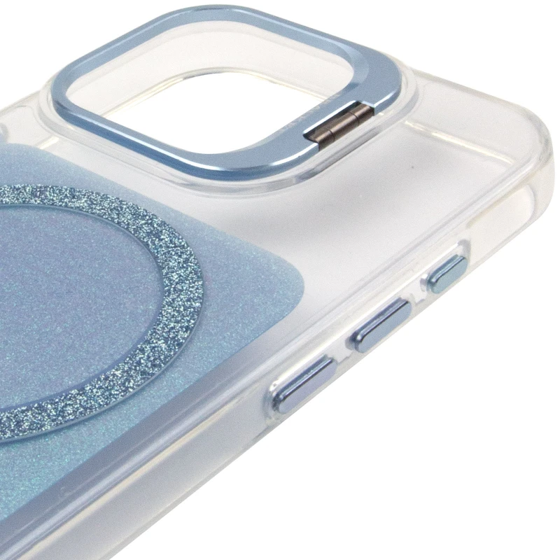 Чохол TPU+PC Jewel Sparkle with MagSafe для Apple iPhone 17 (6.3") – Aqua Blue. Фото 6 з 8