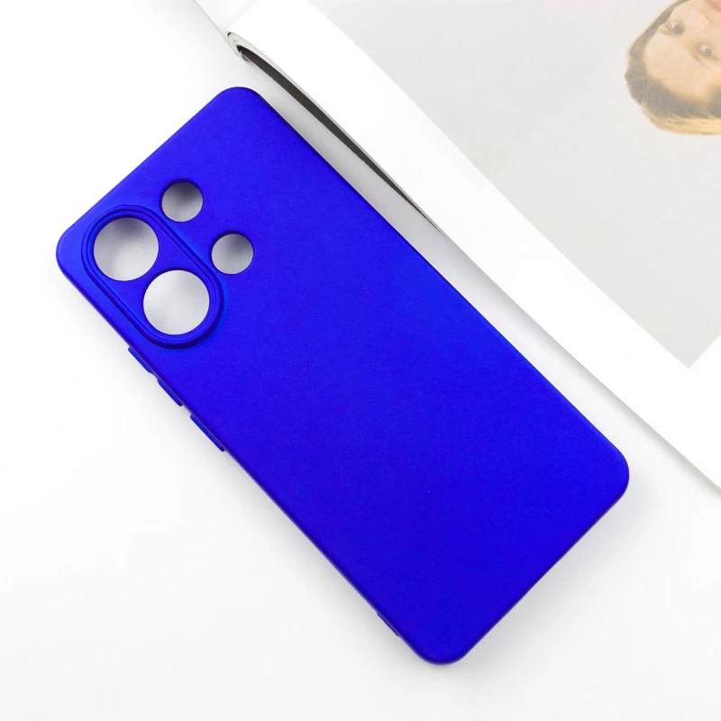 Чохол Silicone Case Lakshmi з закритою камерою на Xiaomi Redmi Note 13 4G – Синій / Iris. Фото 3 з 8