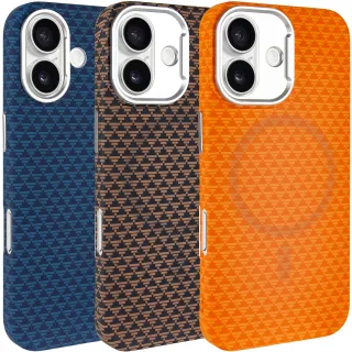 Чохол TPU+PC KVZV Triangular Pattern with Magnetic Fit для Apple iPhone 17 (6.3")