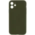 Чохол Silk Full Camera Protective (AA) NO LOGO для Apple iPhone 12 (6.1") – Зелений / Dark Olive. Фото 1 з 1