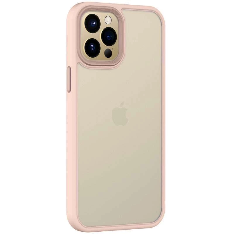 TPU+PC з металевими кнопками на Apple iPhone 14 Pro Max (6.7") – Рожевий. Фото 2 з 7