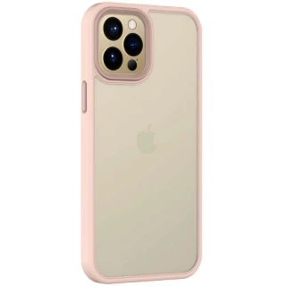 TPU+PC с металлическими кнопками для Apple iPhone 14 Pro Max (6.7") — Розовый / Pink
