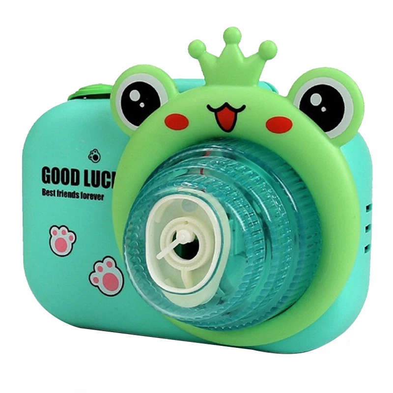Фотокамера-генератор мильних бульбашок 9996 Children's camera – Frog / Green. Фото 1 з 6