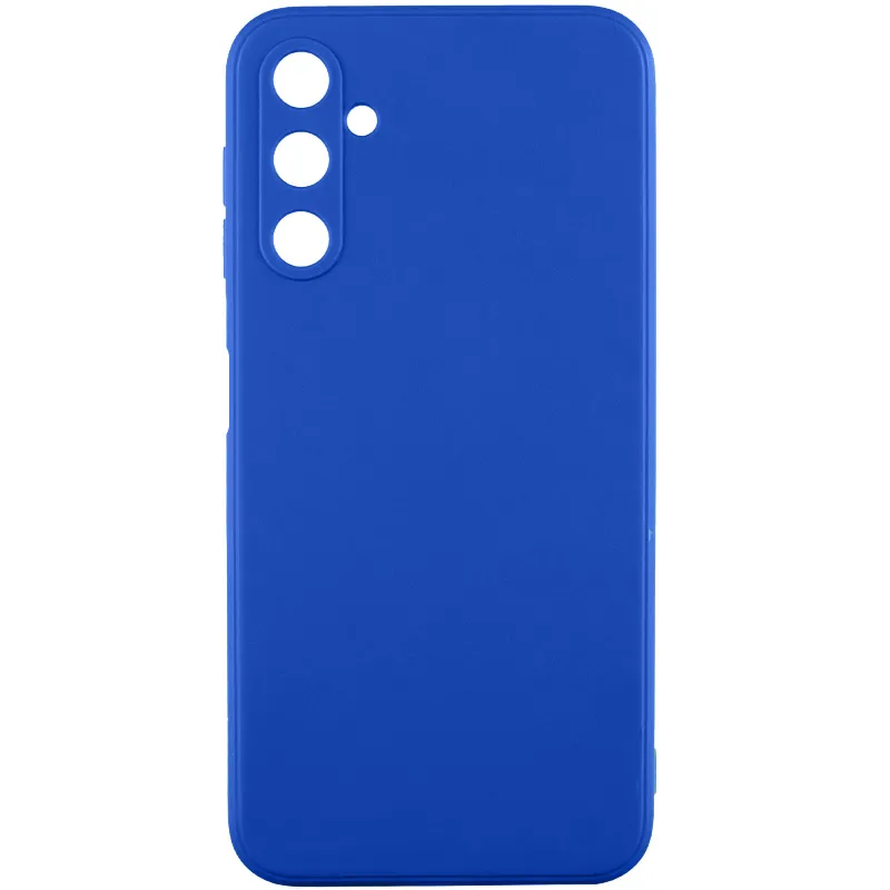 Кольоровий силіконовий чохол із захистом камери на Samsung Galaxy A17 4G/5G – Синій / Dark Blue. Фото 1 з 4