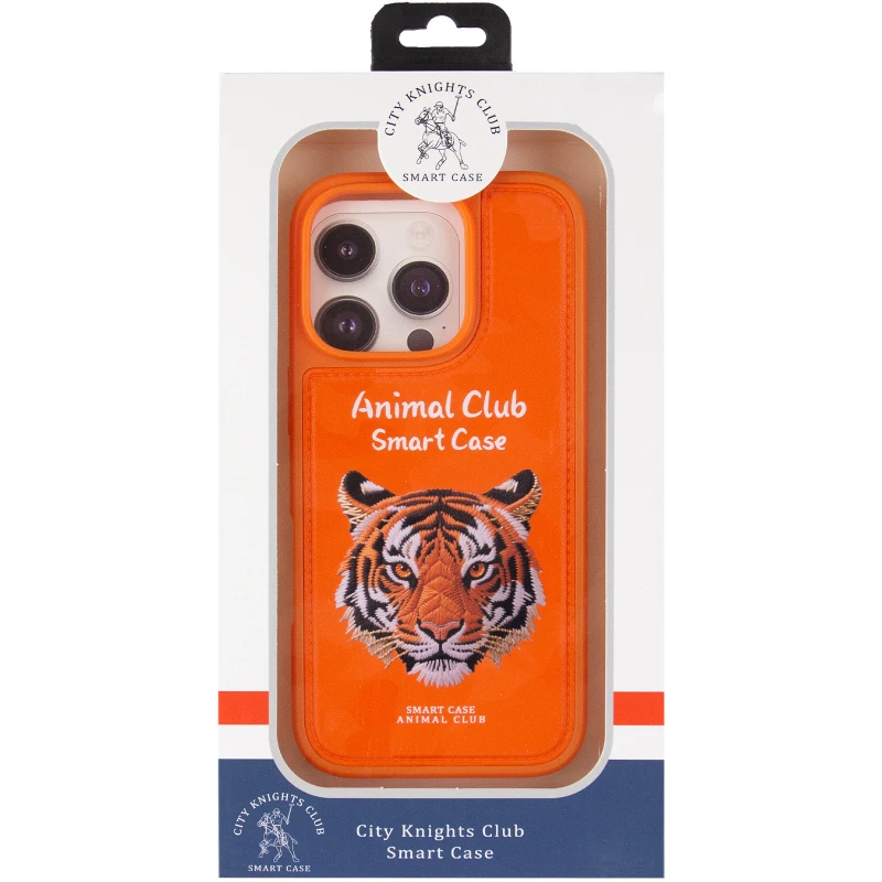 TPU+PC чохол Animal Club для Apple iPhone 16 Pro – Hermes Orange. Фото 7 з 7
