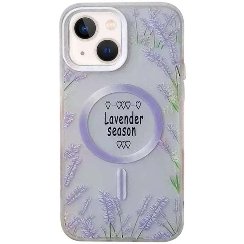 

Ніжність квітучий чохол з MagSafe на Apple iPhone 14 Plus (6.7") (Lavender season)