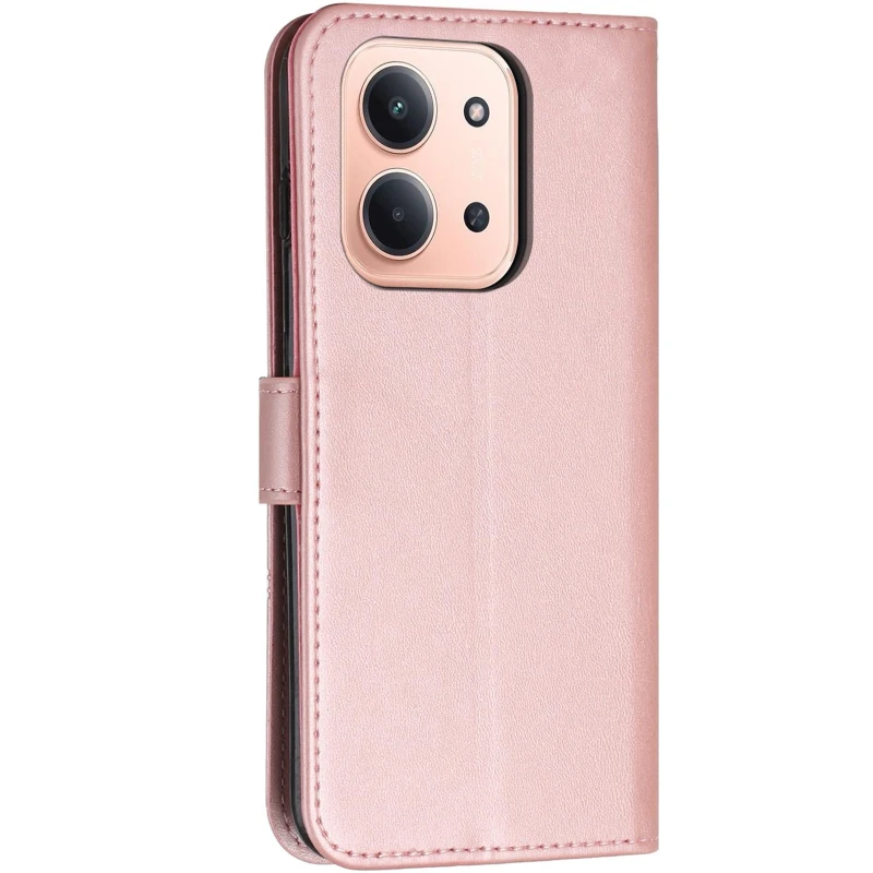 Кожаный чехол-книжка Jet Cover для Xiaomi Redmi 15C (EU) – Rose Gold. Фото 4 из 6