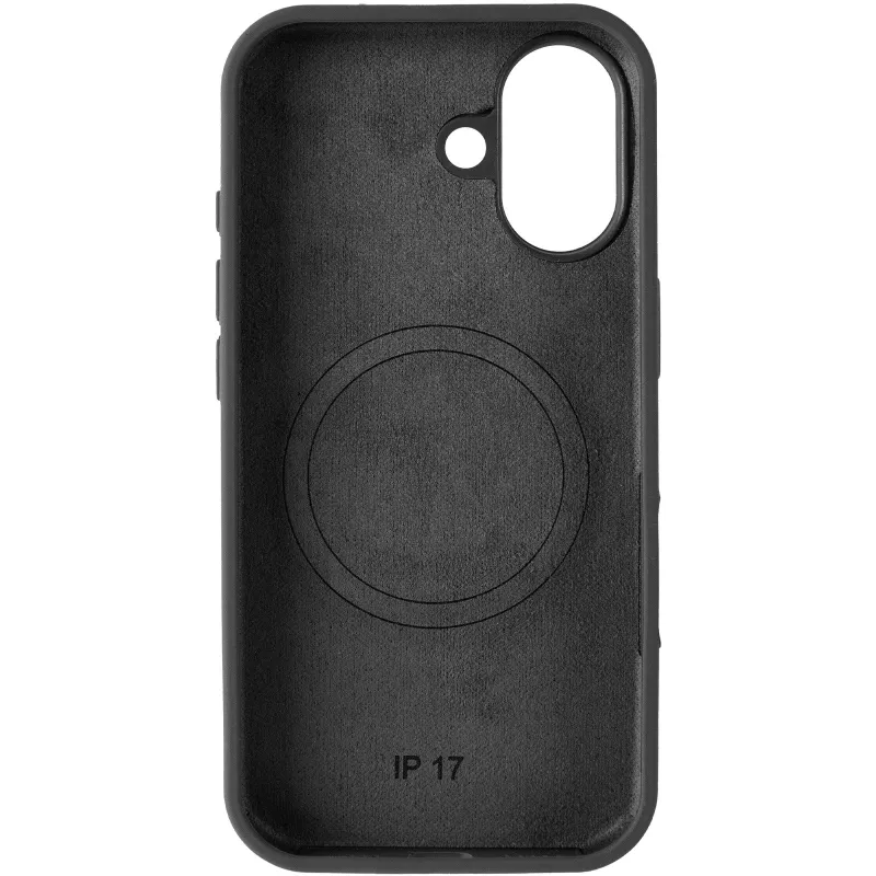 Чохол Silk Duo Color (AA) NO LOGO with Magnetic Fit для Apple iPhone 17 (6.3") – Black. Фото 7 з 9