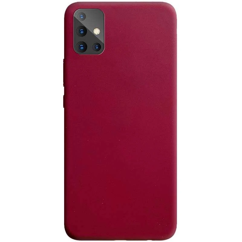 

Кольоровий силіконовий чохол на Samsung Galaxy A51 (Бордовий)