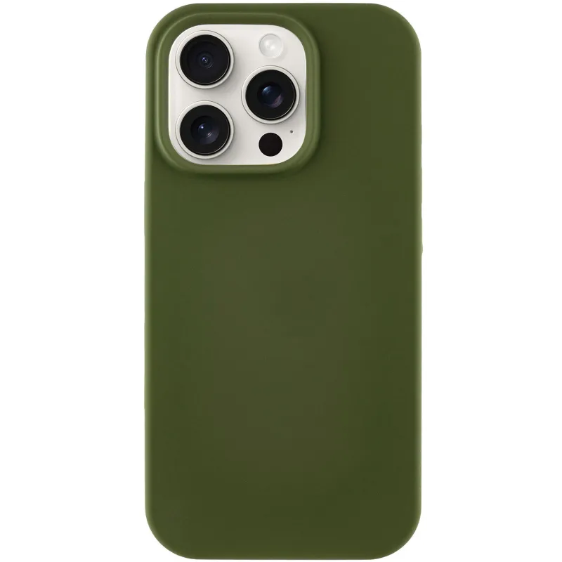 Чехол Silk Full Protective (AA) NO LOGO для Apple iPhone 13 Pro (6.1") – Зеленый / Dark Olive. Фото 1 из 8