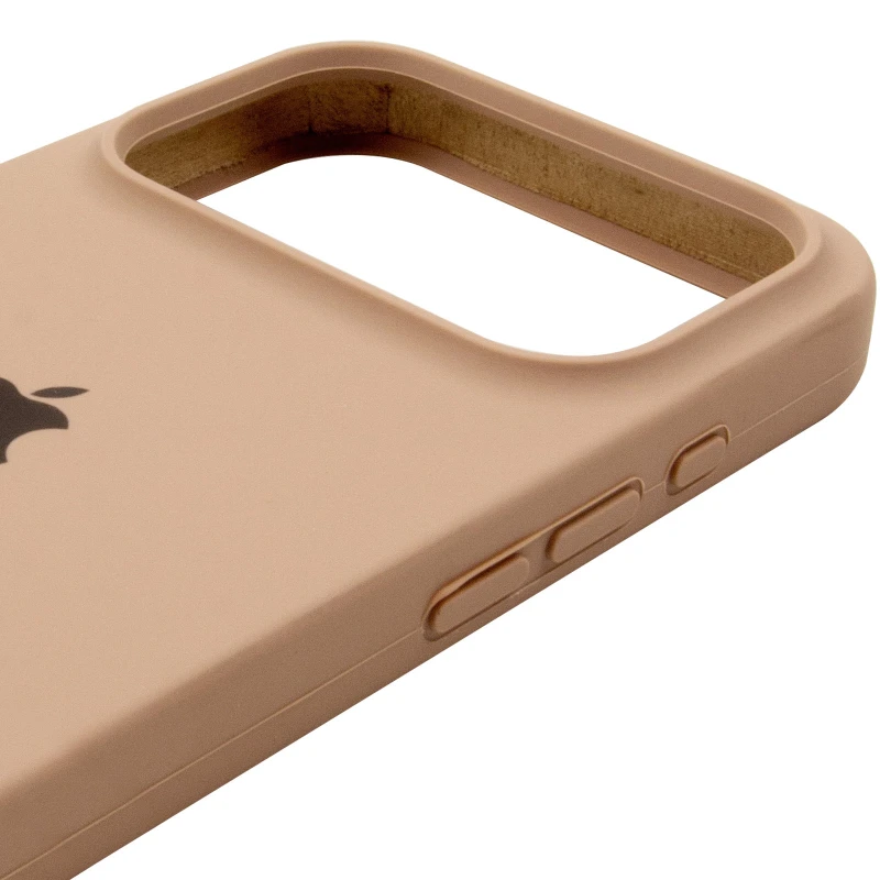Чехол Silicone Case с закрытым низом для Apple iPhone 17 Pro (6.3") – Бежевый / Desert Gold. Фото 5 из 6