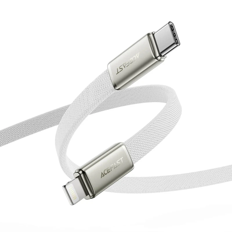 Дата кабель Acefast C24-01 Type-C to Lightning 30W (1.2m) – White. Фото 3 из 4