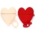 Силіконовий футляр Lucky Heart series для навушників AirPods 1/2 + кільце фото 1 з 1