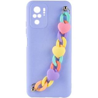 Чохол Heart з ланцюгом на Xiaomi Redmi Note 10 / Note 10s фото 1 Чохол Heart з ланцюгом на Xiaomi Redmi Note 10 / Note 10s фото 1 з 2